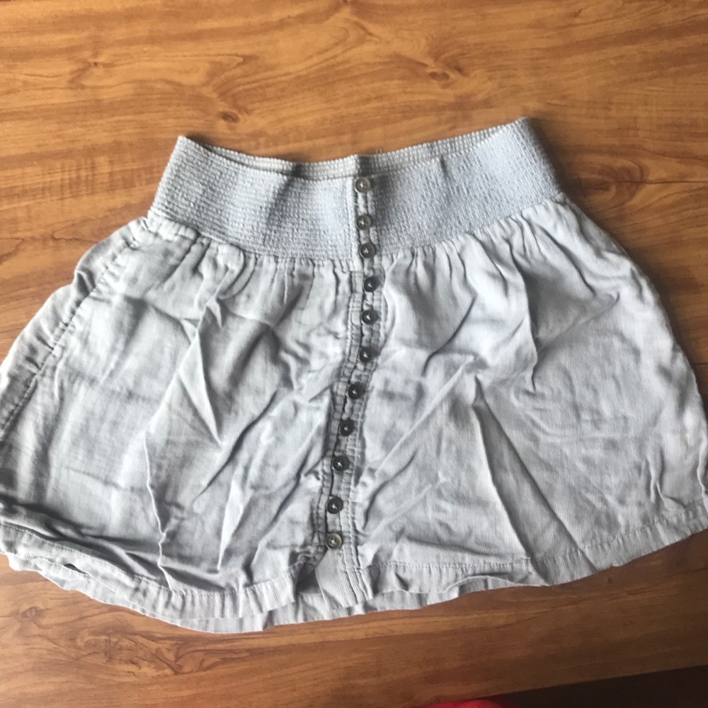 American eagle gray mini skirt size 0